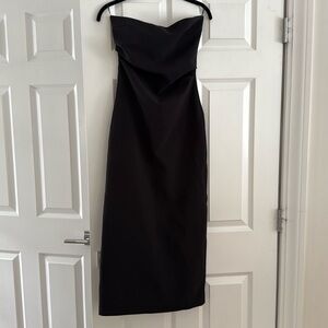 Zara strapless midi dress